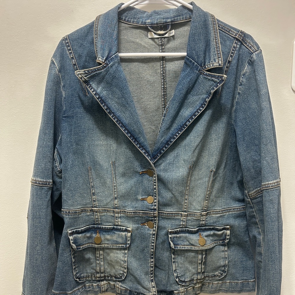Ricki's Blue Jean Jacket with Blazer Style